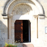 Porche de l'église de La Roque sur Cèze